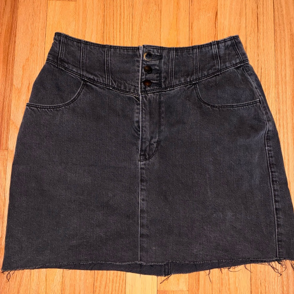 Hollister Charcoal Mini Skirt